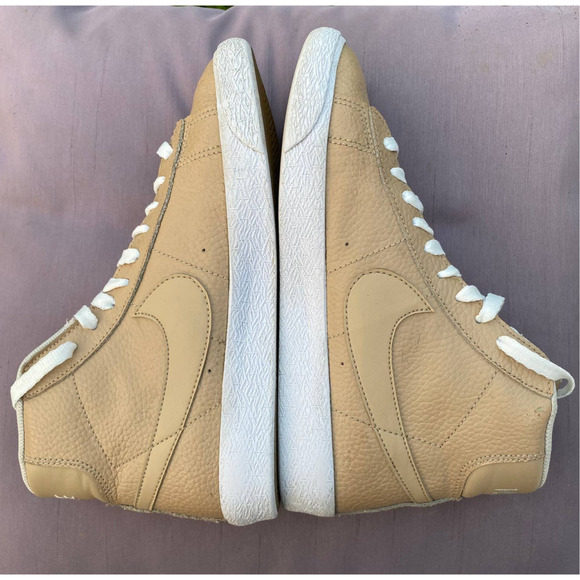 Nike Blazer Leather Mid 2016 Linen GS Sneaker SZ: Youth 5Y  RARE  895850-202 - Picture 6 of 12